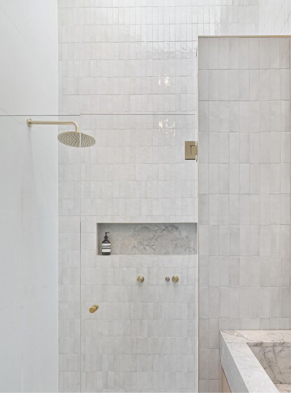 Owen & Finch Glasbeslag Douchedeur Scharnier 90 Graden Draaibaar Brushed Nickel Set Van 2 (OFSH101BN)