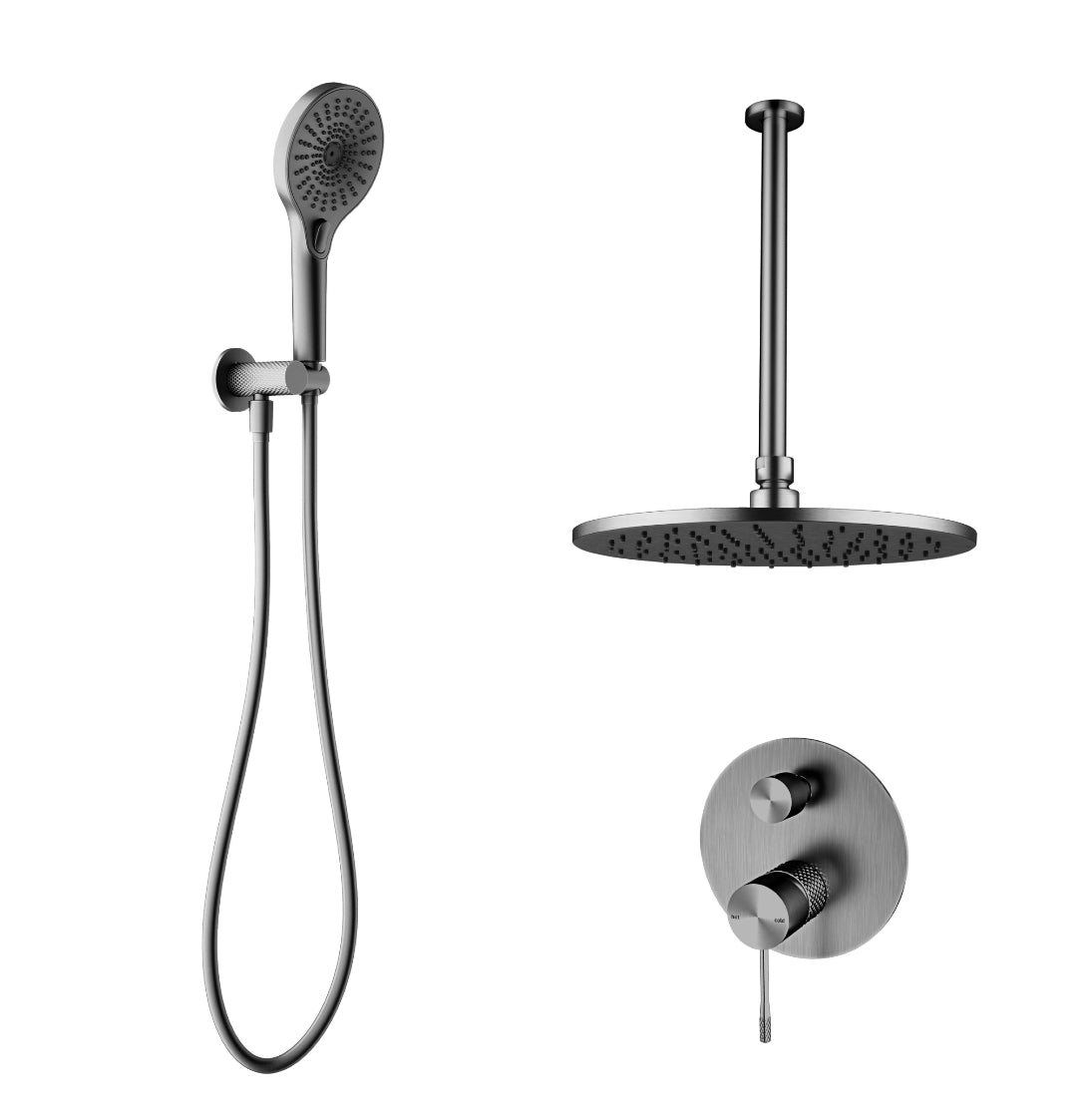 Owen & Finch Opal Inbouw Doucheset Compleet Brushed Graphite PVD