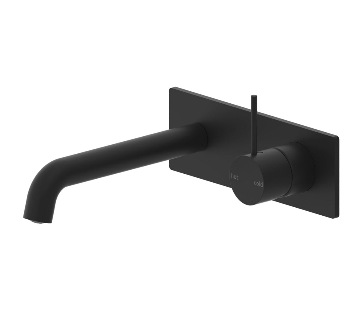 Owen & Finch Mecca 2-Gats Inbouw Wastafelmengkraan Met Achterplaat Matte Black