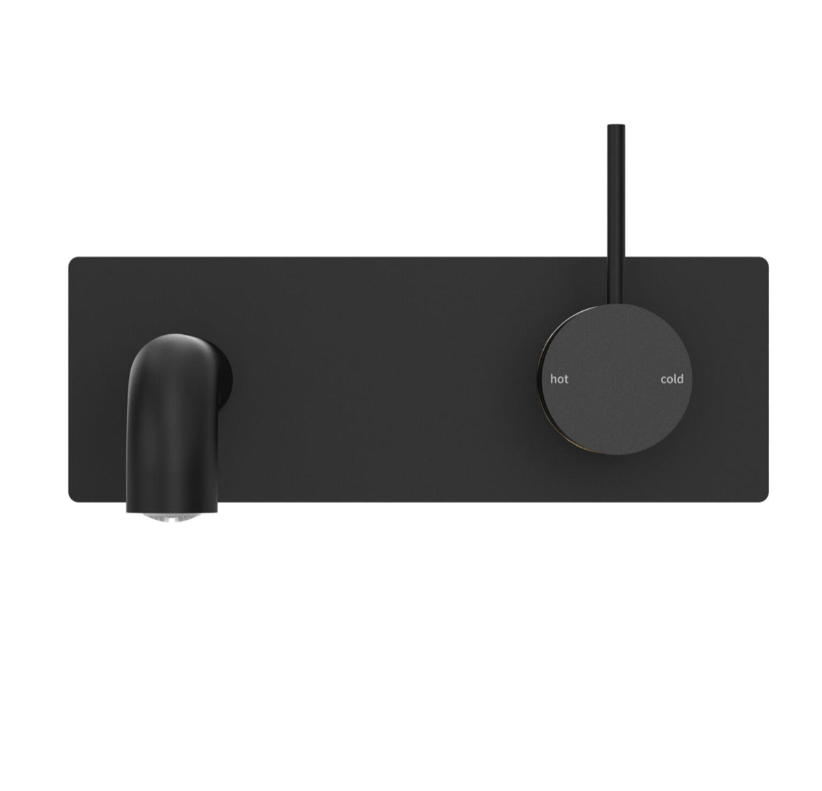 Owen & Finch Mecca 2-Gats Inbouw Wastafelmengkraan Met Achterplaat Matte Black