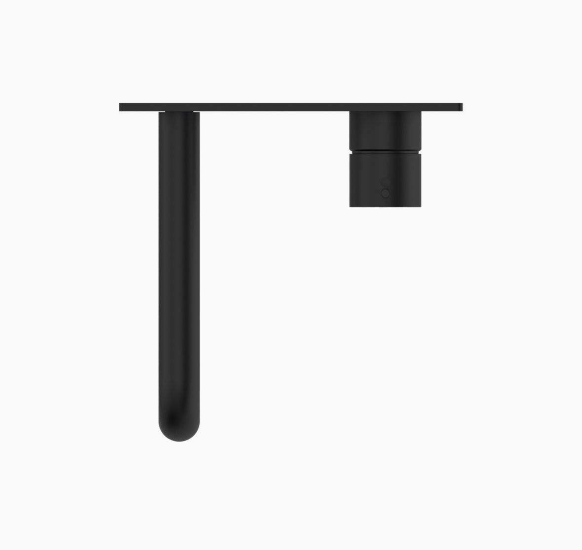 Owen & Finch Mecca 2-Gats Inbouw Wastafelmengkraan Met Achterplaat Matte Black