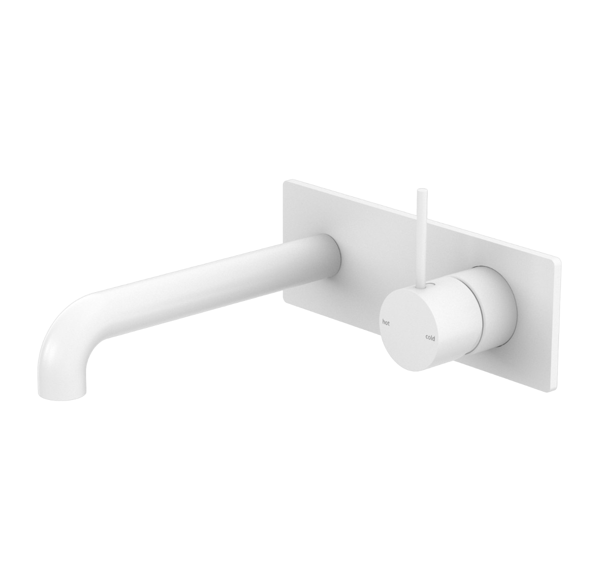 Owen & Finch Mecca 2-Gats Inbouw Wastafelmengkraan Met Achterplaat Matte White