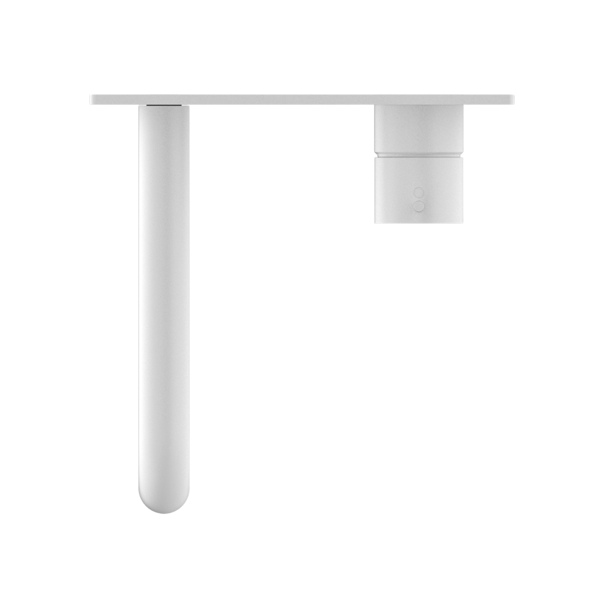 Owen & Finch Mecca 2-Gats Inbouw Wastafelmengkraan Met Achterplaat Matte White