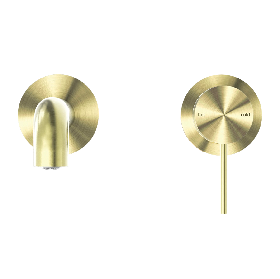 Owen & Finch 2-Gats Wandmengkraan Geborsteld Campagne Goud PVD (OF221910cBG)