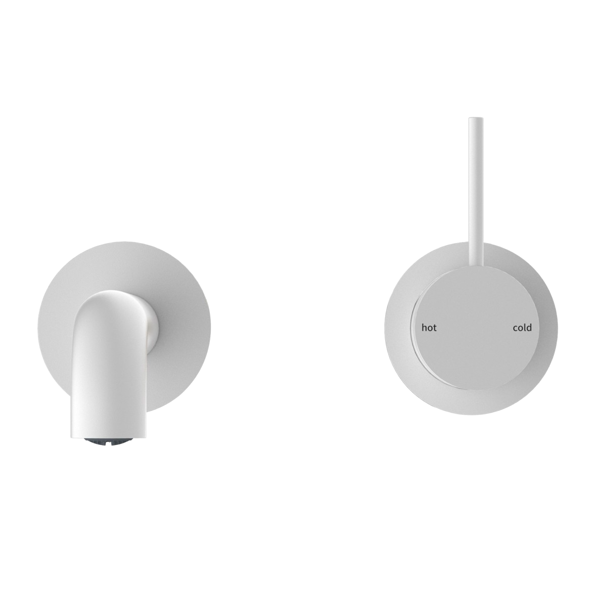 Owen & Finch Mecca 2-Gats Inbouw Wastafelmengkraan Matte White