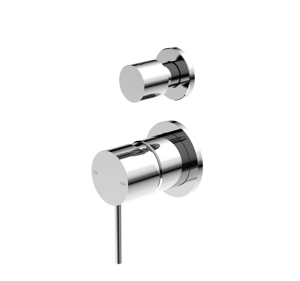 Owen & Finch Mecca 2-Gats Inbouw Douche - Badmengkraan Met Verticale Omstelling Chrome