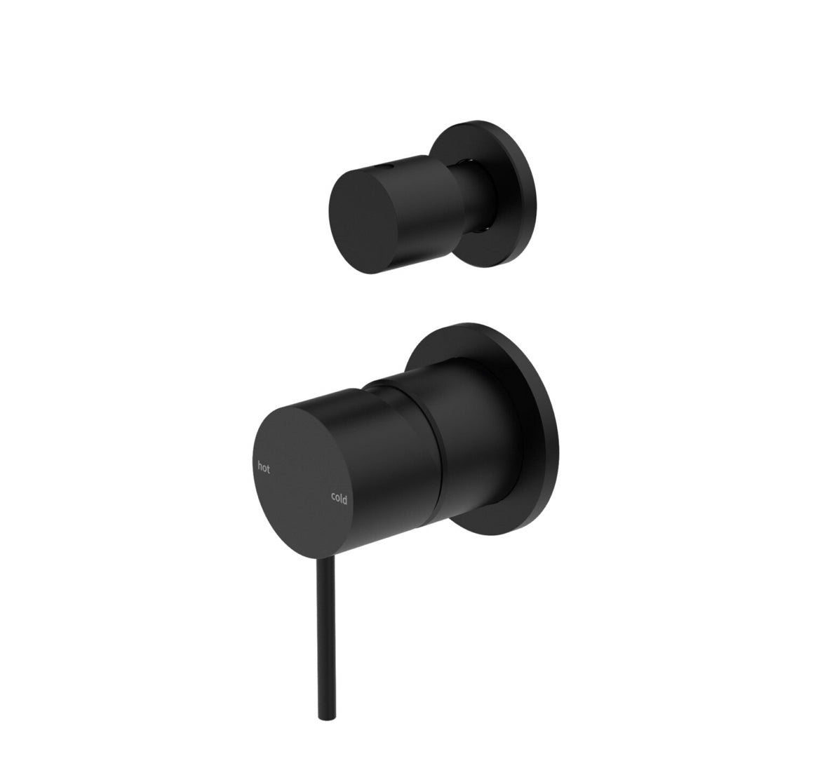 Owen & Finch Mecca 2-Gats Inbouw Douche - Badmengkraan Met Verticale Omstelling Matte Black