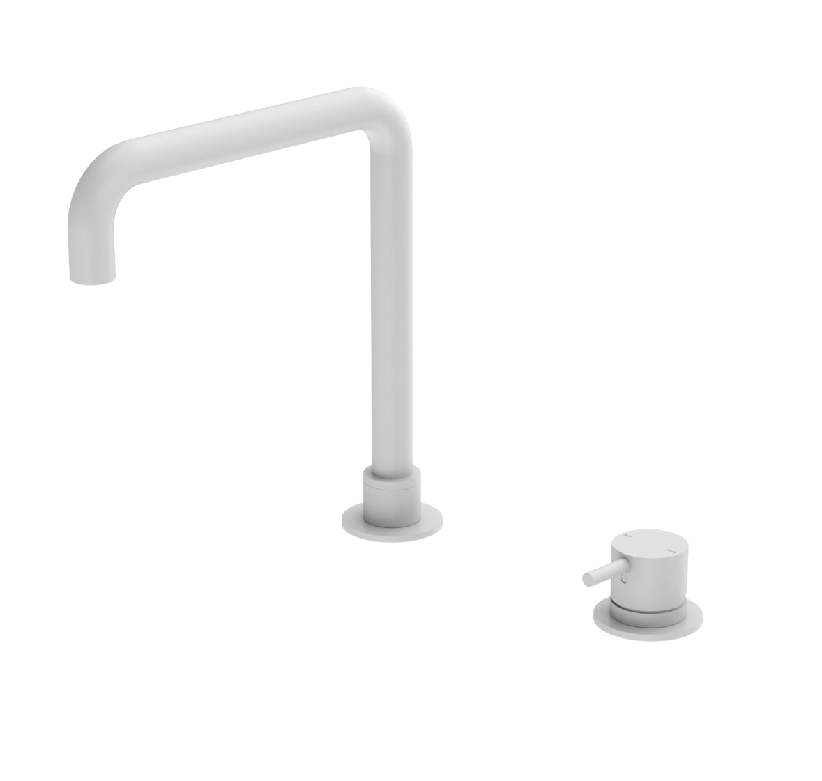 Owen & Finch Mecca 2-Gats Inbouw Wastafelmengkraan Matte White