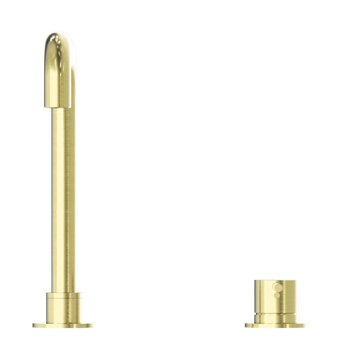 Owen & Finch 2-Gats Inbouw Wastafelmengkraan Draaibaar Brushed Champagne Gold PVD (OF221901cBG)