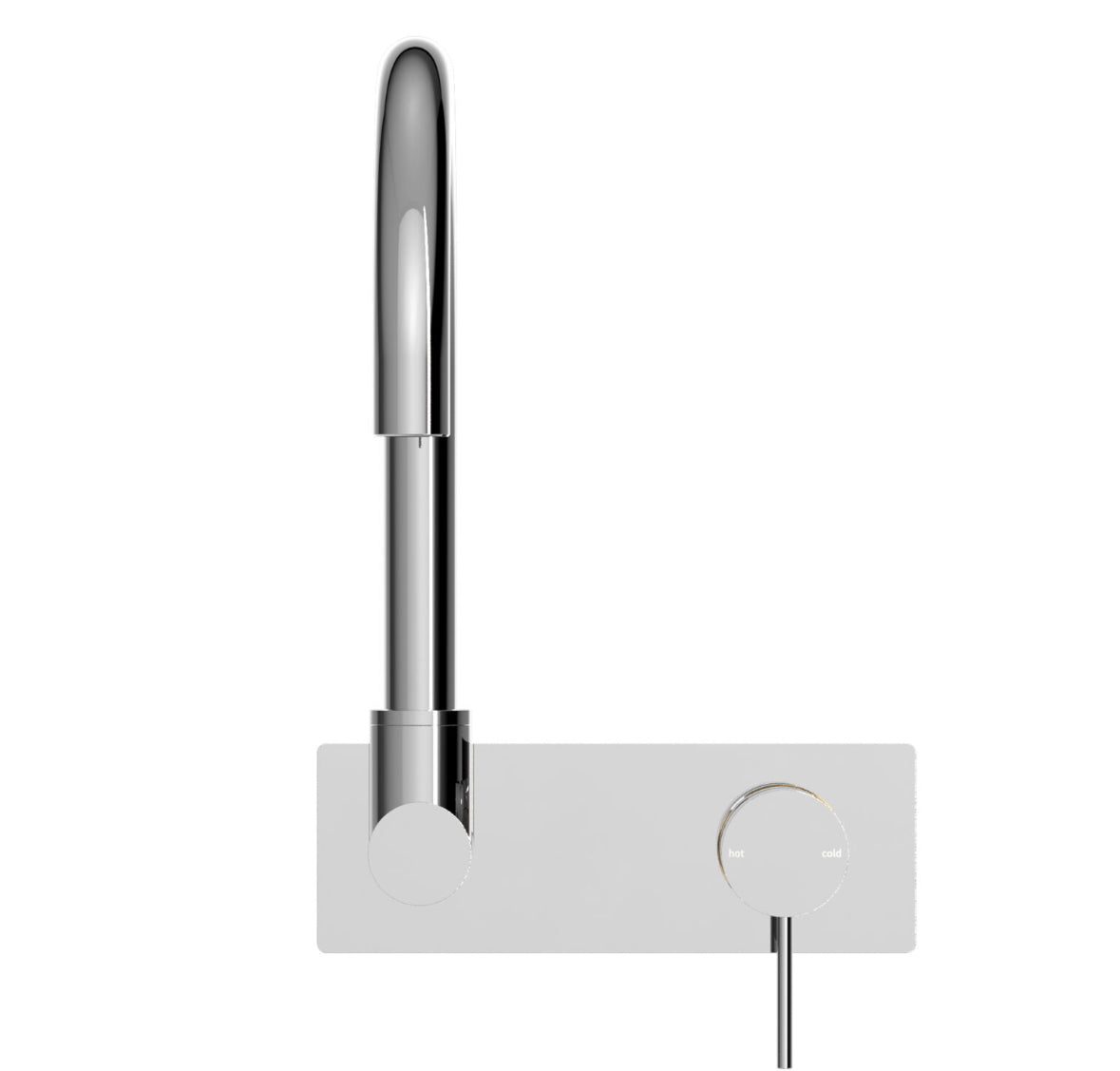 Owen & Finch Mecca 2-Gats Inbouw Draaibare Wastafel- Badmengkraan Met Achterplaat Chrome
