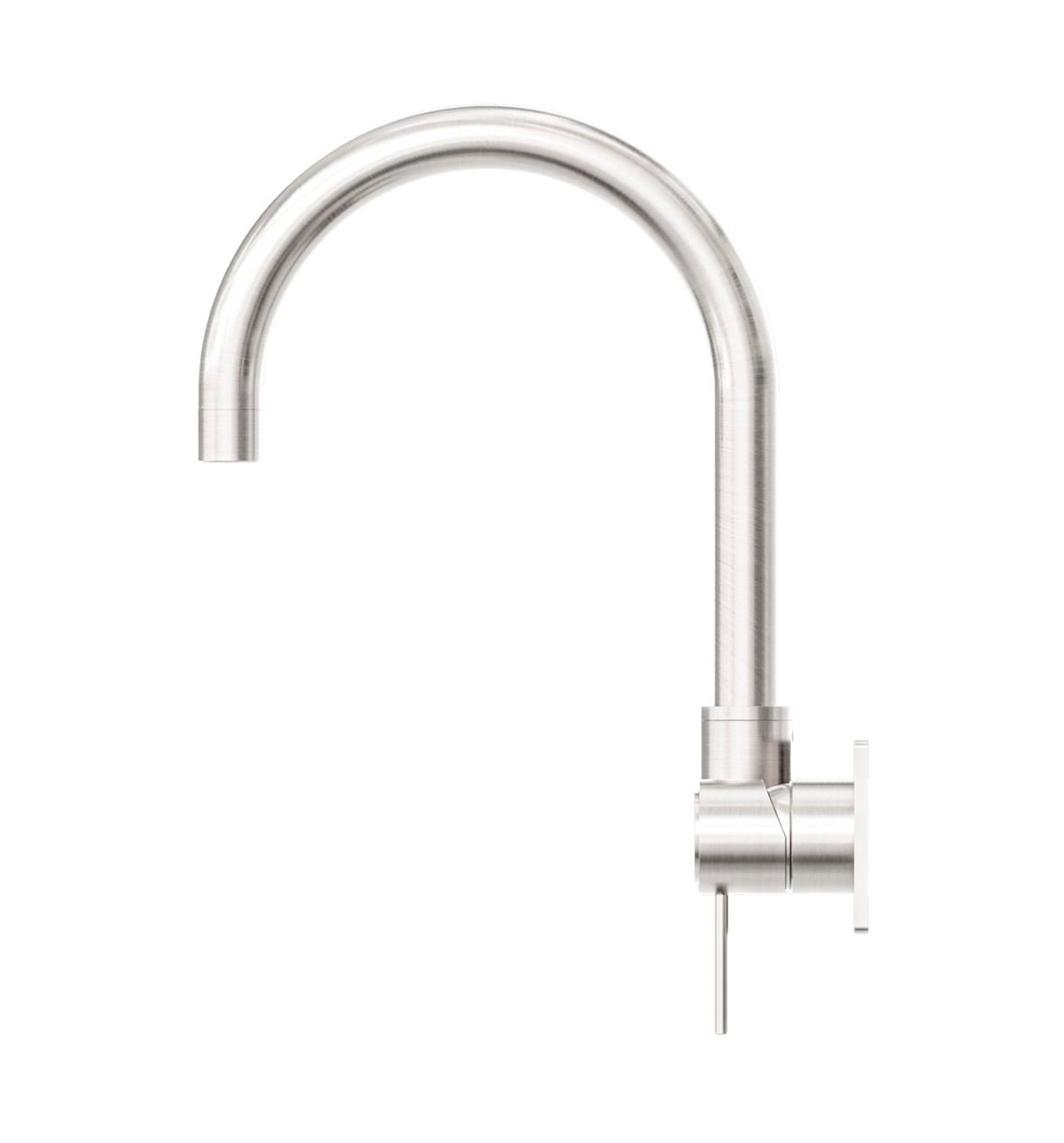 Owen & Finch Mecca 2-Gats Inbouw Draaibare Wastafel- Badmengkraan Met Achterplaat Brushed Nickel