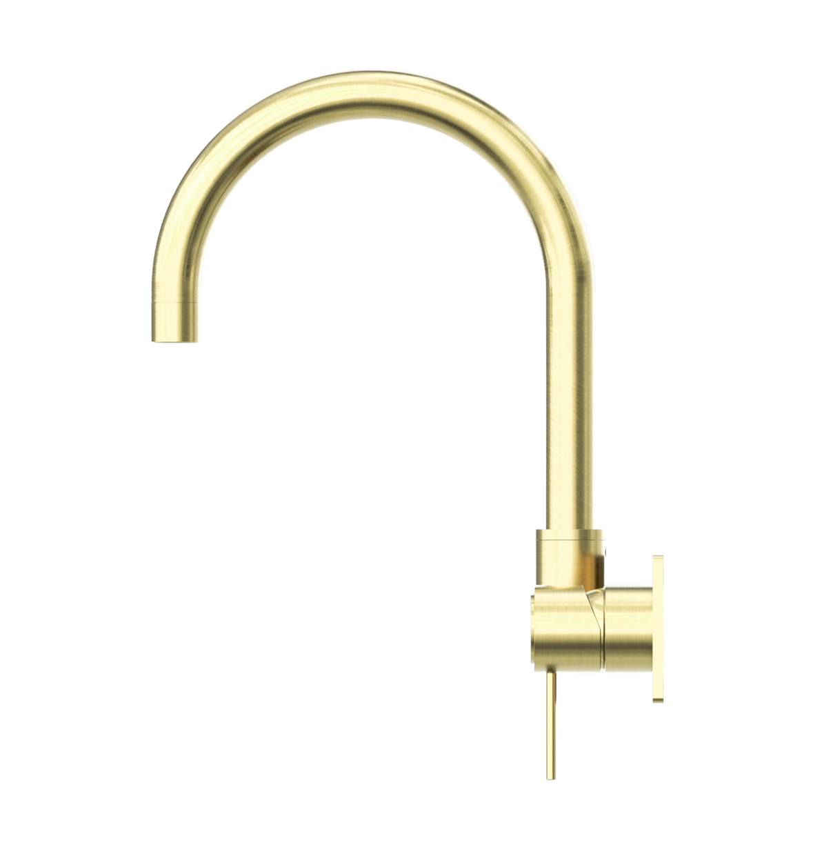 Owen & Finch Mecca 2-Gats Inbouw Draaibare Wastafel- Badmengkraan Met Achterplaat Brushed Champagne Gold PVD