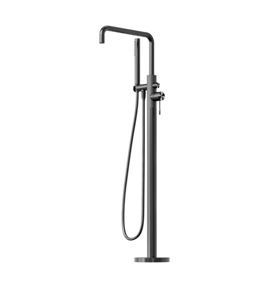 Owen & Finch Vrijstaande Badmengkraan Met Handdouche Brushed Graphite PVD (OF251903aGR)