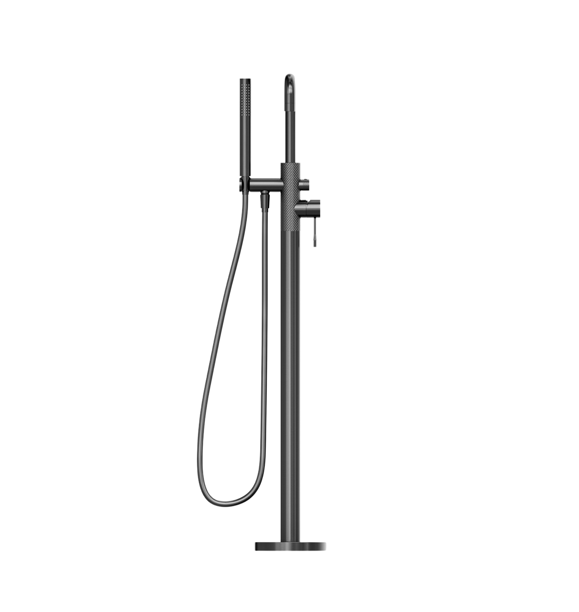 Owen & Finch Vrijstaande Badmengkraan Met Handdouche Brushed Graphite PVD (OF251903aGR)