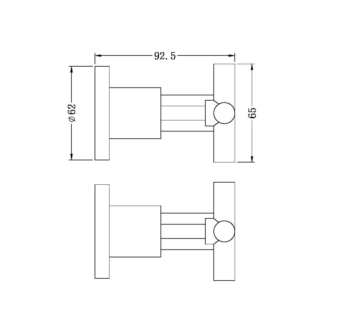 Owen & Finch X-Plus Inbouw Mengkraanset 2-Gats Matte Black