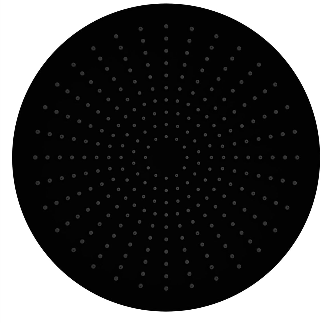 Owen & Finch Mecca Douchekop Matte Black 250mm