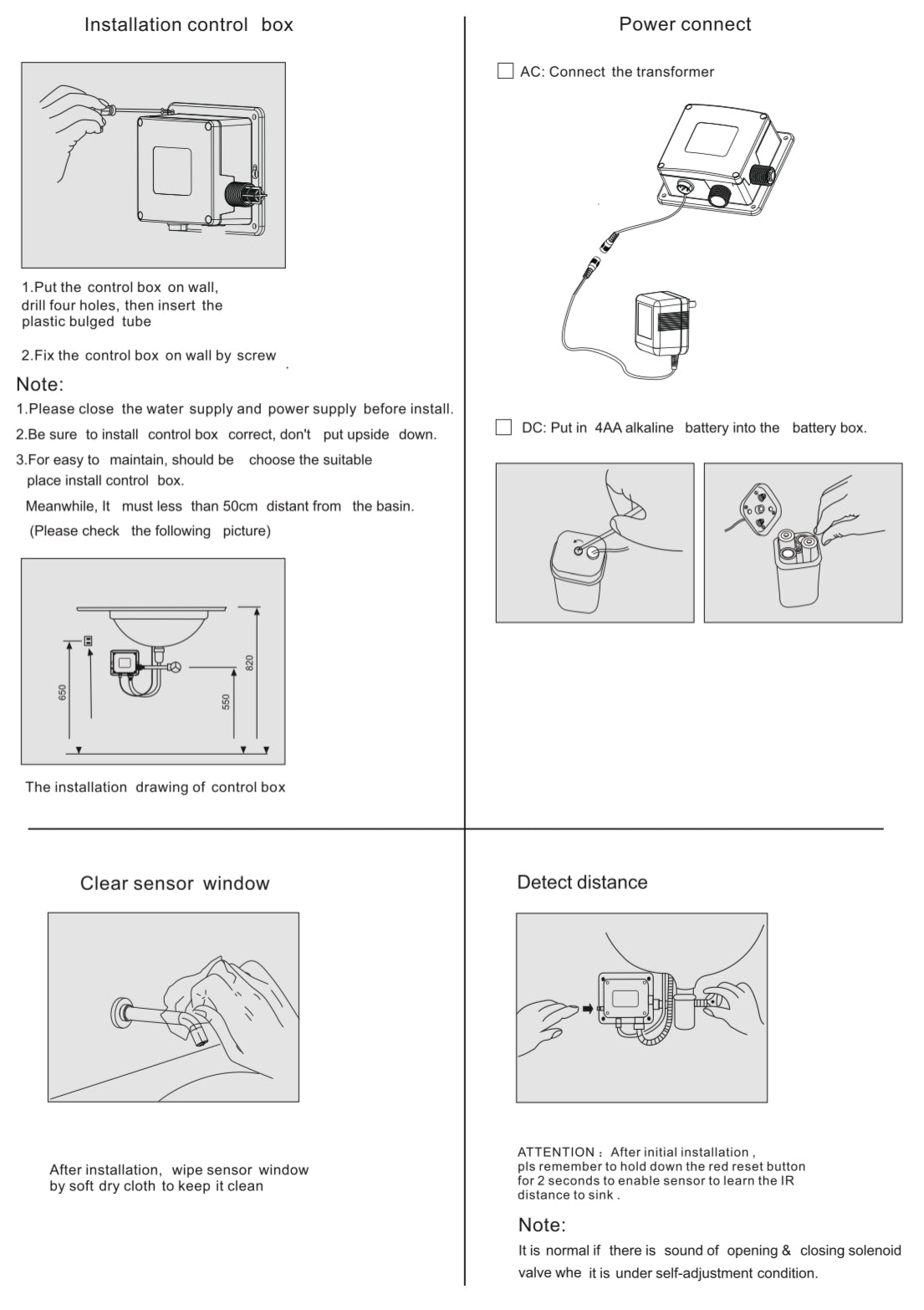 Owen & Finch 1-Gats Sensor Inbouw Wandkraan Chroom