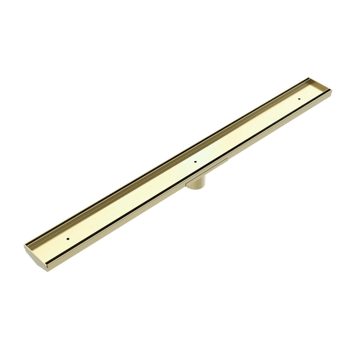 Owen & Finch Douchegoot Met Tegelrooster Brushed Champagne Gold PVD 900mm