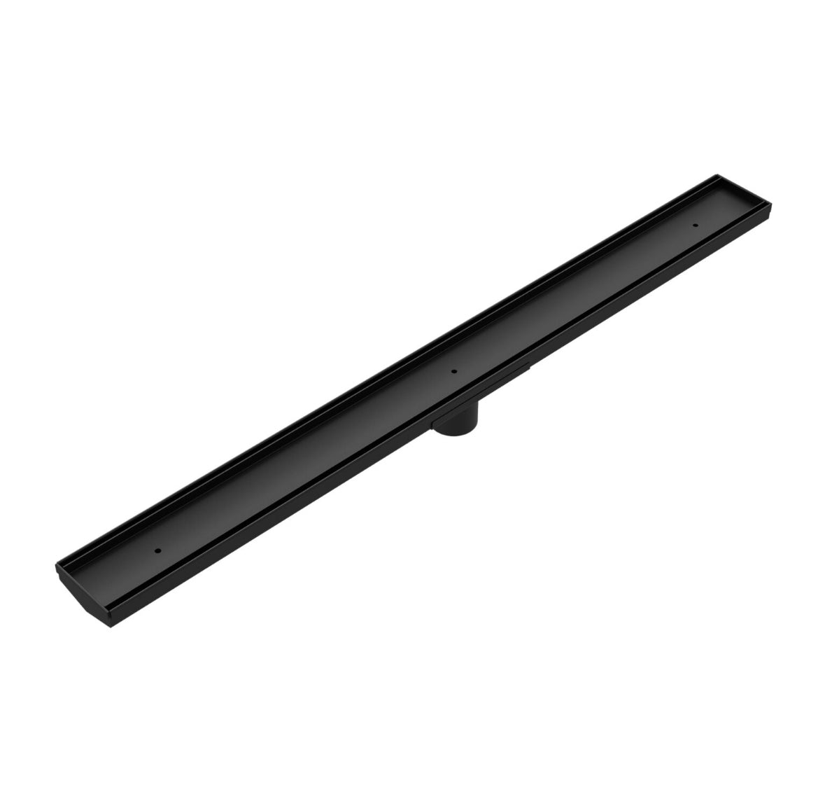 Owen & Finch Douchegoot Met Tegelrooster Matte Black 900mm