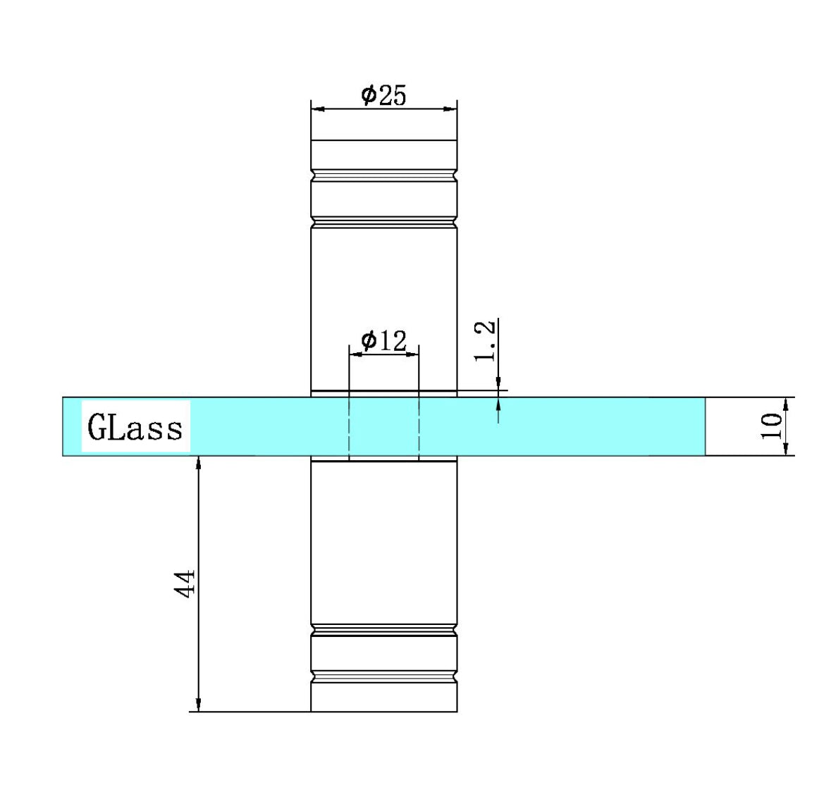 Owen & Finch Glasbeslag Deurknop Brushed Satin Bronze PVD