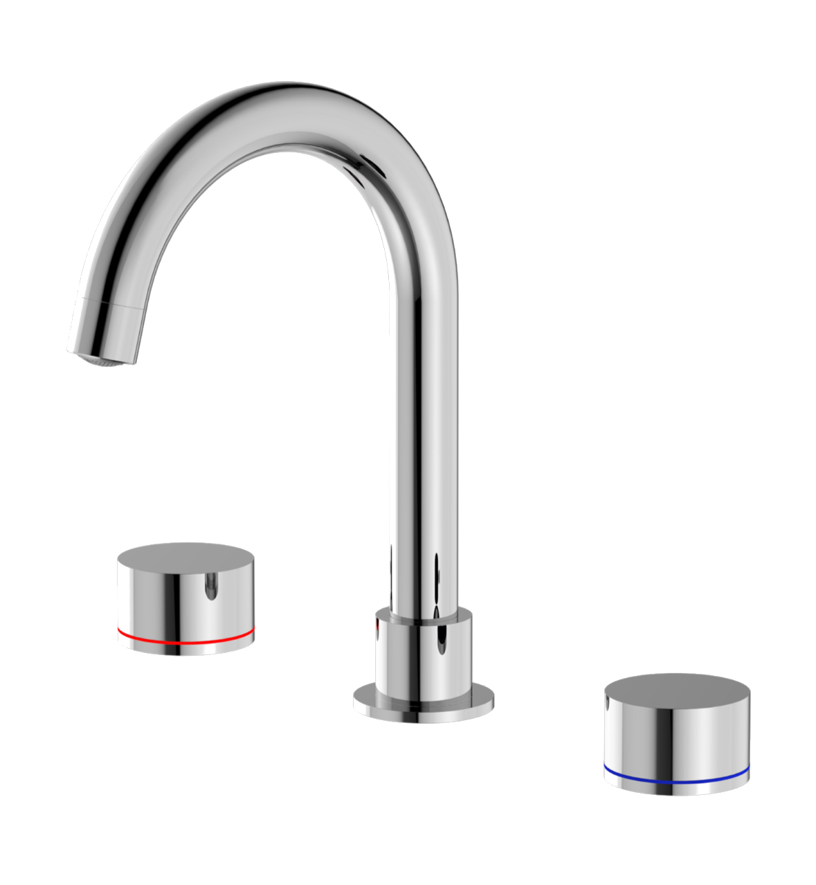 Owen & Finch Kara 3-Gats Inbouw Wastafelmengkraan Chrome