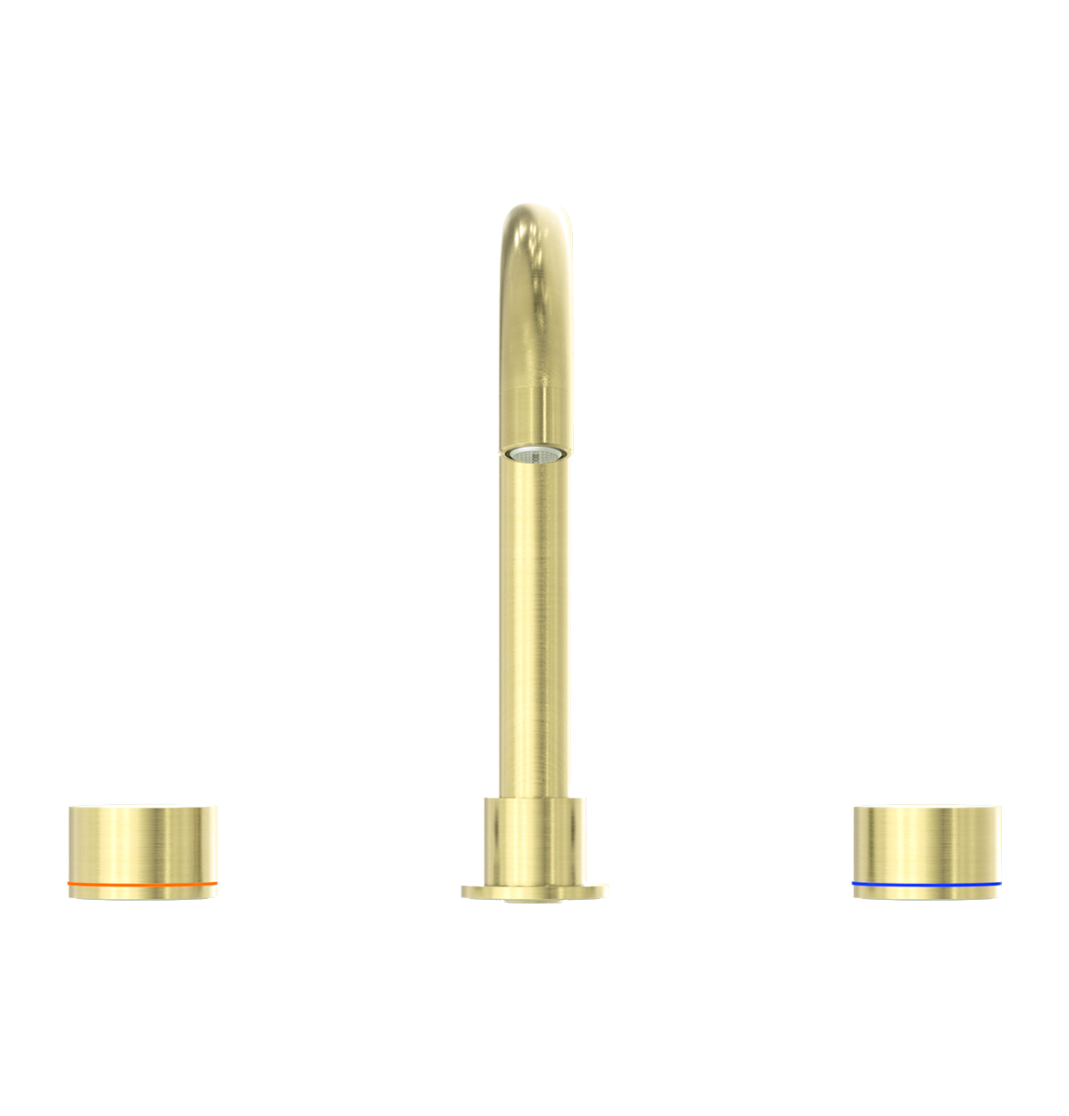 Owen & Finch Kara 3-Gats Inbouw Wastafelmengkraan Brushed Champagne Gold PVD