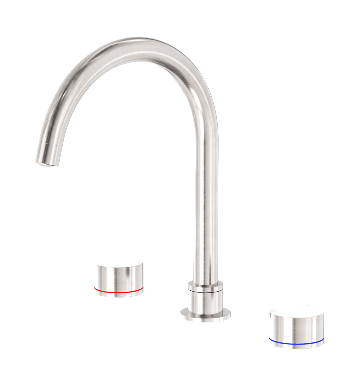 Owen & Finch Kara 3-Gats Inbouw Keukenmengkraan Brushed Nickel
