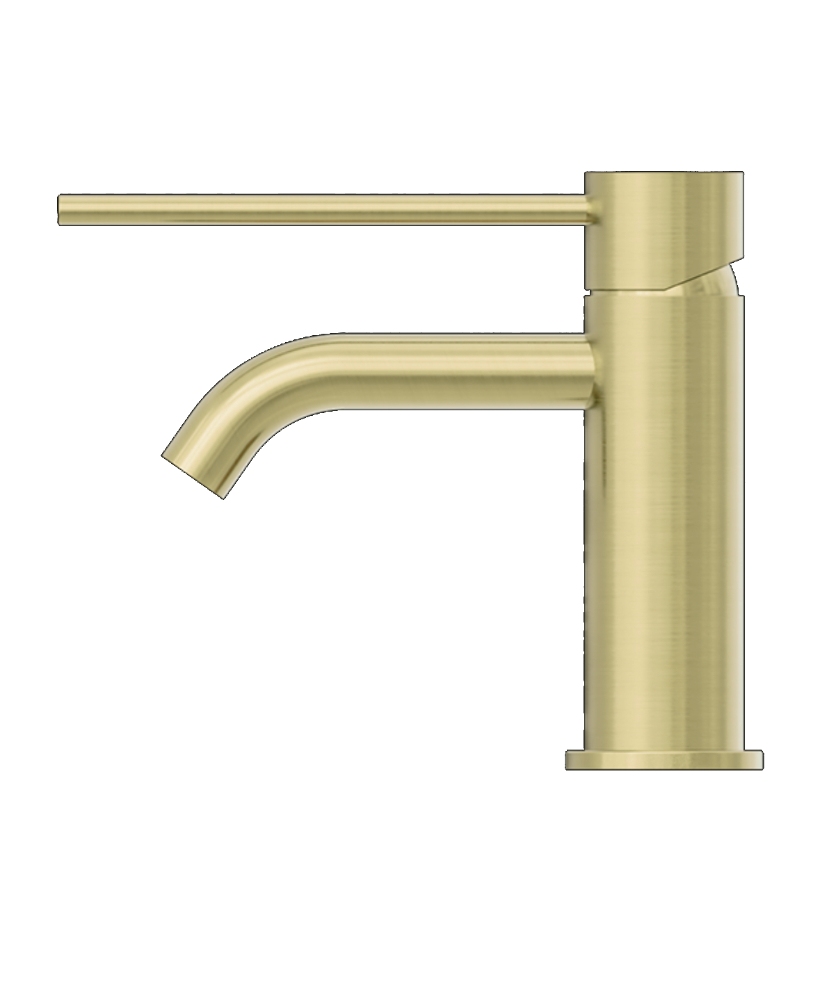 Owen & Finch Mecca Care Wastafelmengkraan 1-Gats Laag Model Brushed Champagne Gold PVD