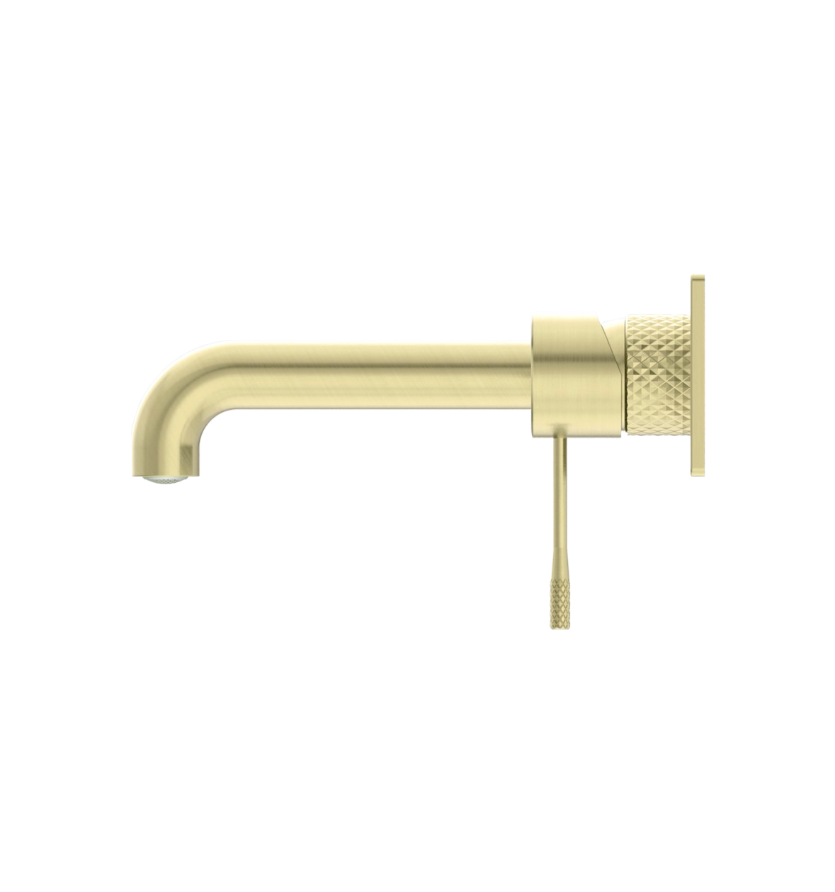 Owen & Finch Opal 2-Gats Inbouw Wastafelmengkraan Met Achterplaat Brushed Champagne GoldPVD