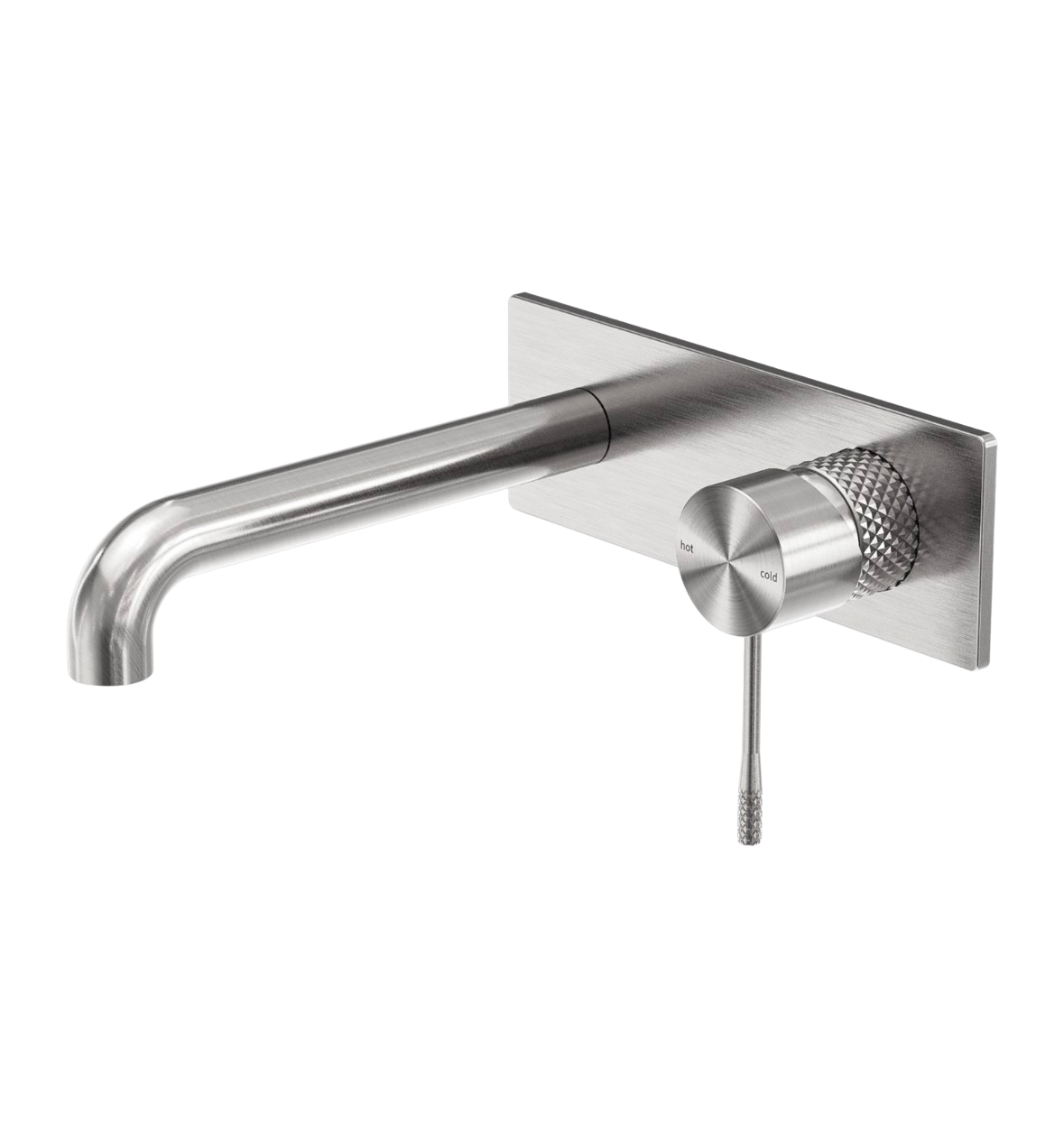 Owen & Finch Opal 2-Gats Inbouw Wastafelmengkraan Met Achterplaat Brushed Nickel PVD