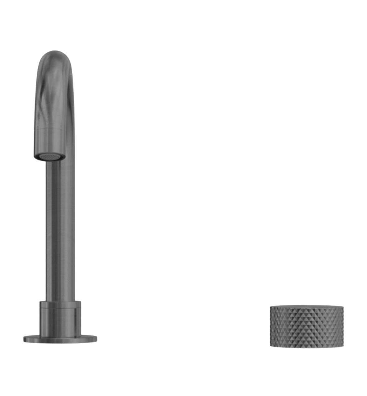 Owen & Finch Opal Progressive Wastafelmengkraan 2-Gats Laag Model Brushed Graphite PVD