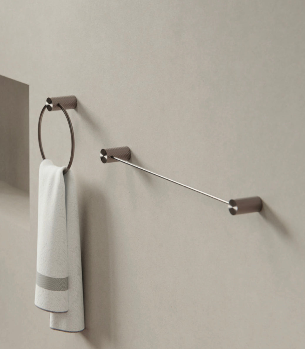 Owen & Finch Opal Handdoekrek Enkel Brushed Satin Bronze 600mm PVD
