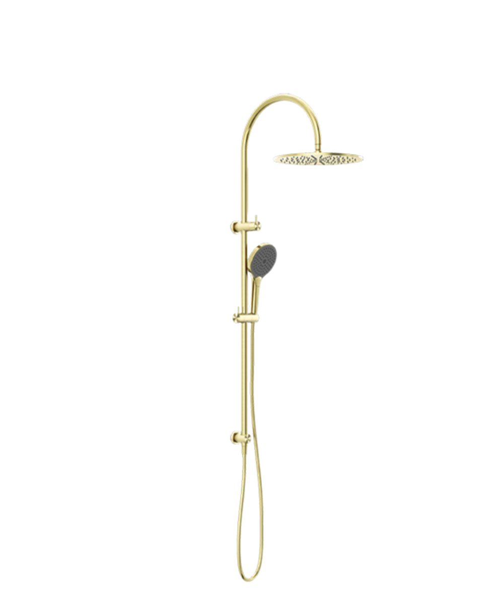 Owen & Finch Opal Air Shower Complete Doucheset Brushed Champagne Gold Met Mengkraan
