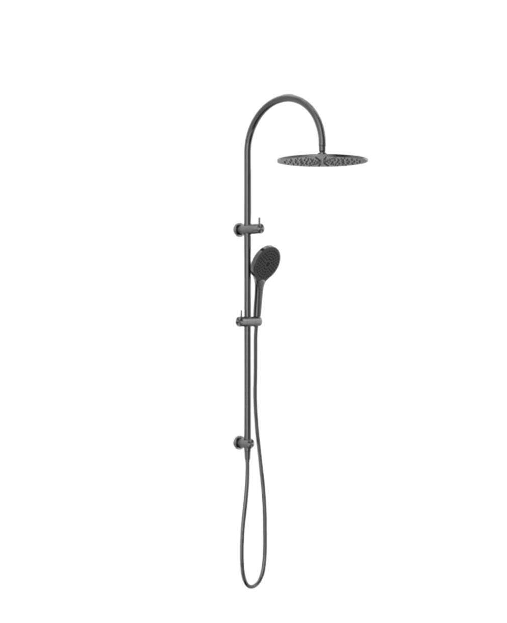 Owen & Finch Opal Air Shower Complete Doucheset Brushed Graphite Met Mengkraan