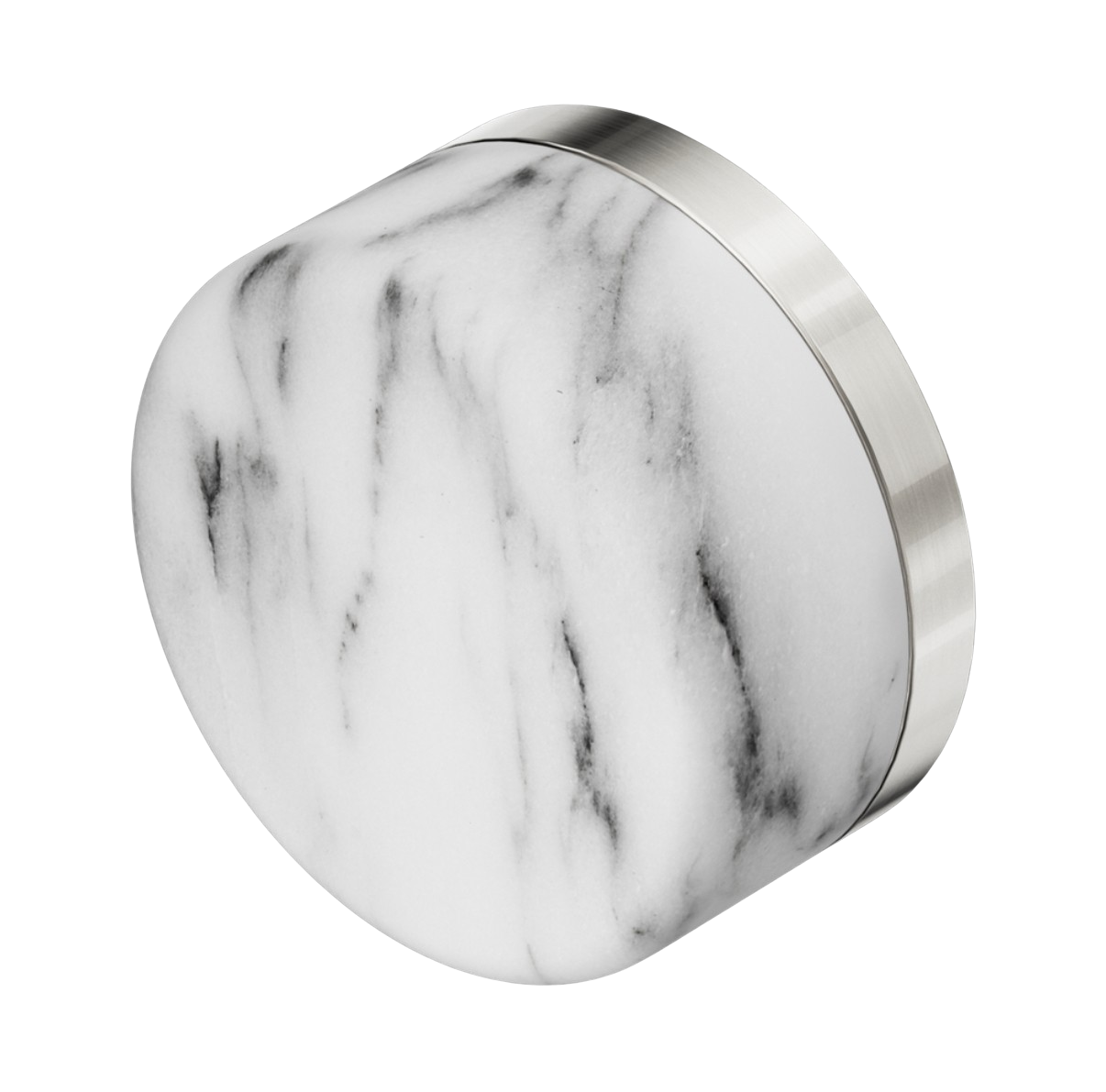 Owen & Finch 2-gats Progressive Inbouw Hoge Wastafelmengkraan Marmeren Greep Brushed Nickel