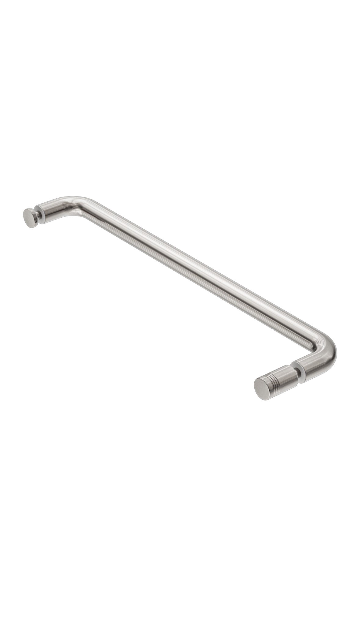 Owen & Finch Glasbeslag D Vormig Handvat Brushed Nickel (OFSH303aBN)
