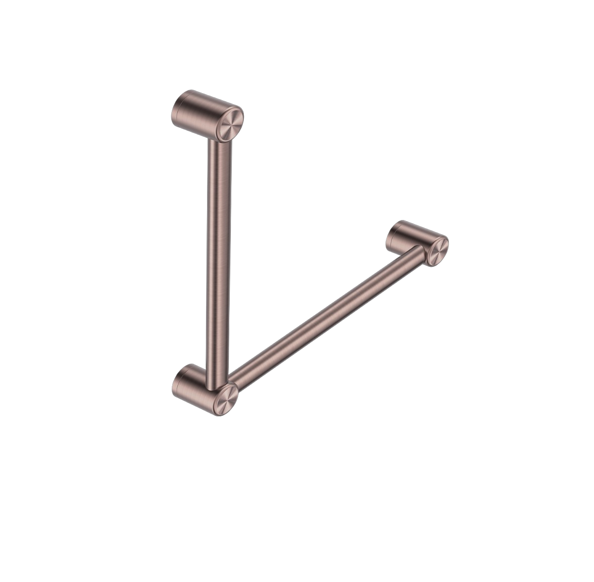 Owen & Finch RVS Care 32mm Wandgreep 90 Graden 450x450MM Doorlopend Geborsteld Satijn Brons (OFCR3290aBZ)