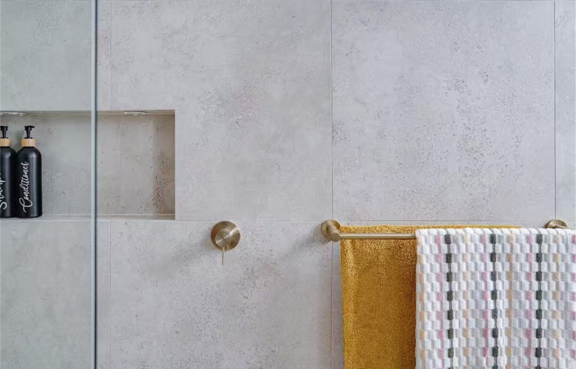 Owen & Finch 1-Gats Inbouw Mengkraan Met 80mm Roset Brushed Champagne Gold PVD (OF221911BG)