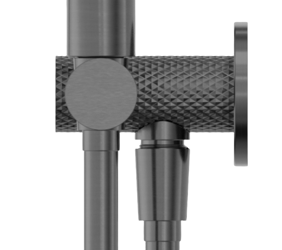 Owen & Finch Air Shower Handdouche Geborsteld Grafiet PVD (OF251905fGR)