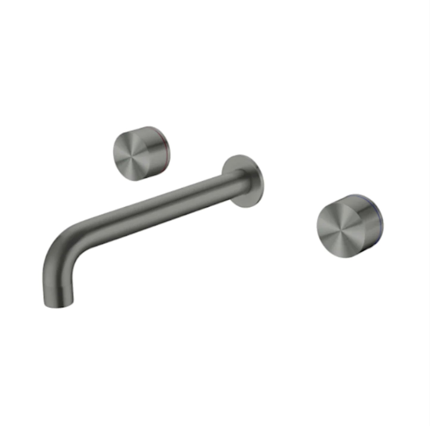 Owen & Finch Kara 3-Gats Inbouw Wastafelmengkraan Brushed Gun Metal PVD