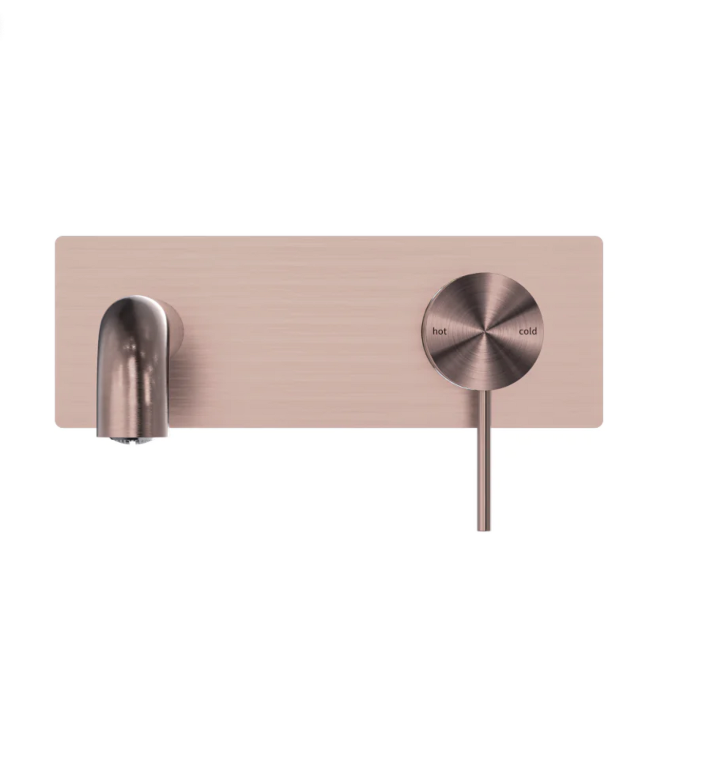 Owen & Finch Mecca 2-Gats Inbouw Wastafelmengkraan Met Achterplaat Brushed Satin Bronze PVD