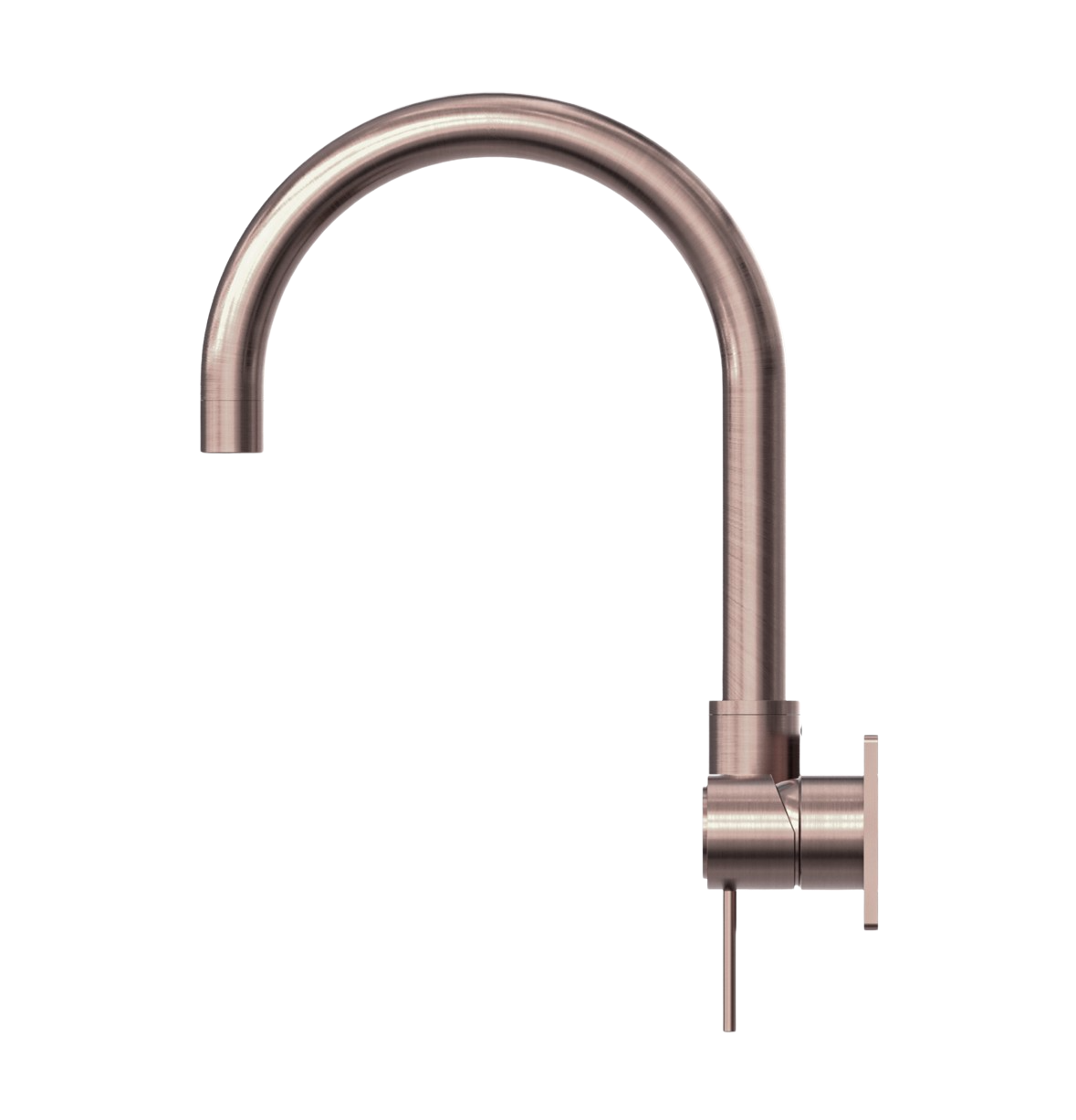 Owen & Finch Mecca 2-Gats Inbouw Draaibare Wastafel- Badmengkraan Met Achterplaat Brushed Champagne Gold PVD