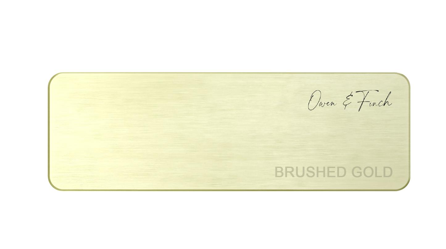 Sample Brushed Champagne Gold PVD