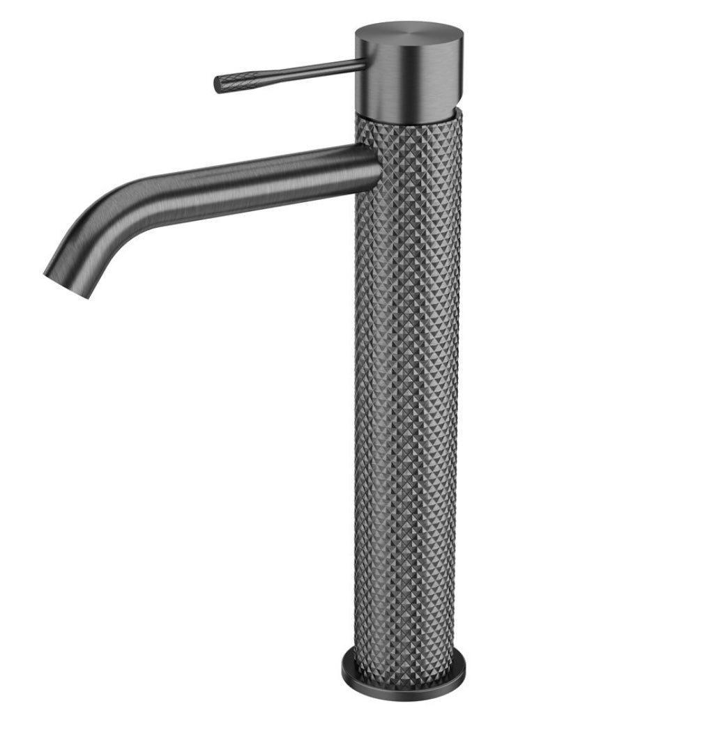 Owen & Finch Opal Wastafelmengkraan 1-Gats Hoog Model Brushed Graphite PVD