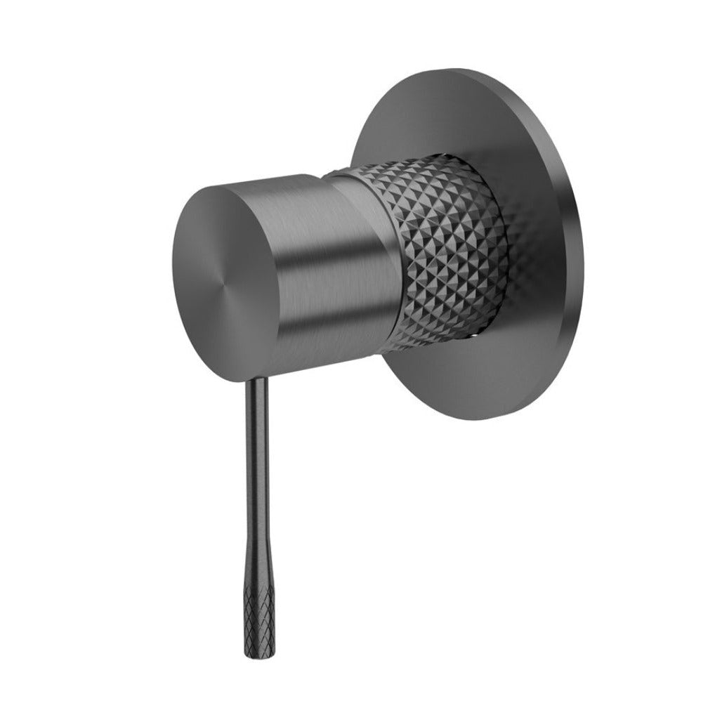 Owen & Finch Opal 1-Gats Douche - Badmengkraan Met Achterplaat Brushed Graphite PVD