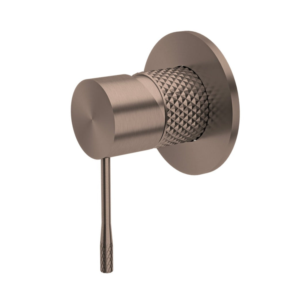Owen & Finch Opal 1-Gats Douche - Badmengkraan Met Achterplaat Brushed Satin Bronze PVD