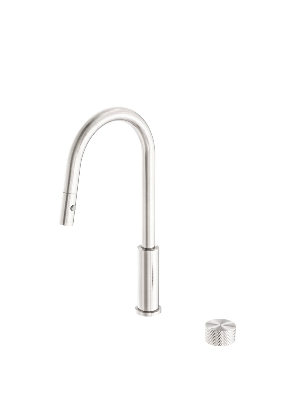 Owen & Finch Opal Progressive 1-Gats Keukenmengkraan Pull Out Brushed Nickel PVD