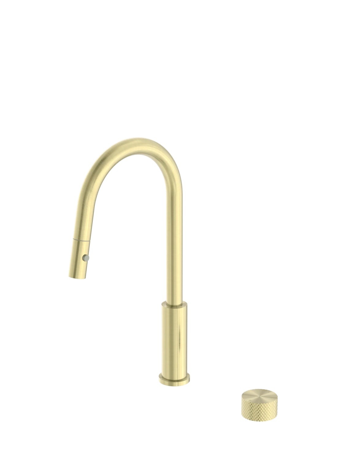 Owen & Finch Opal Progressive 1-Gats Keukenmengkraan Pull Out Brushed Gold PVD
