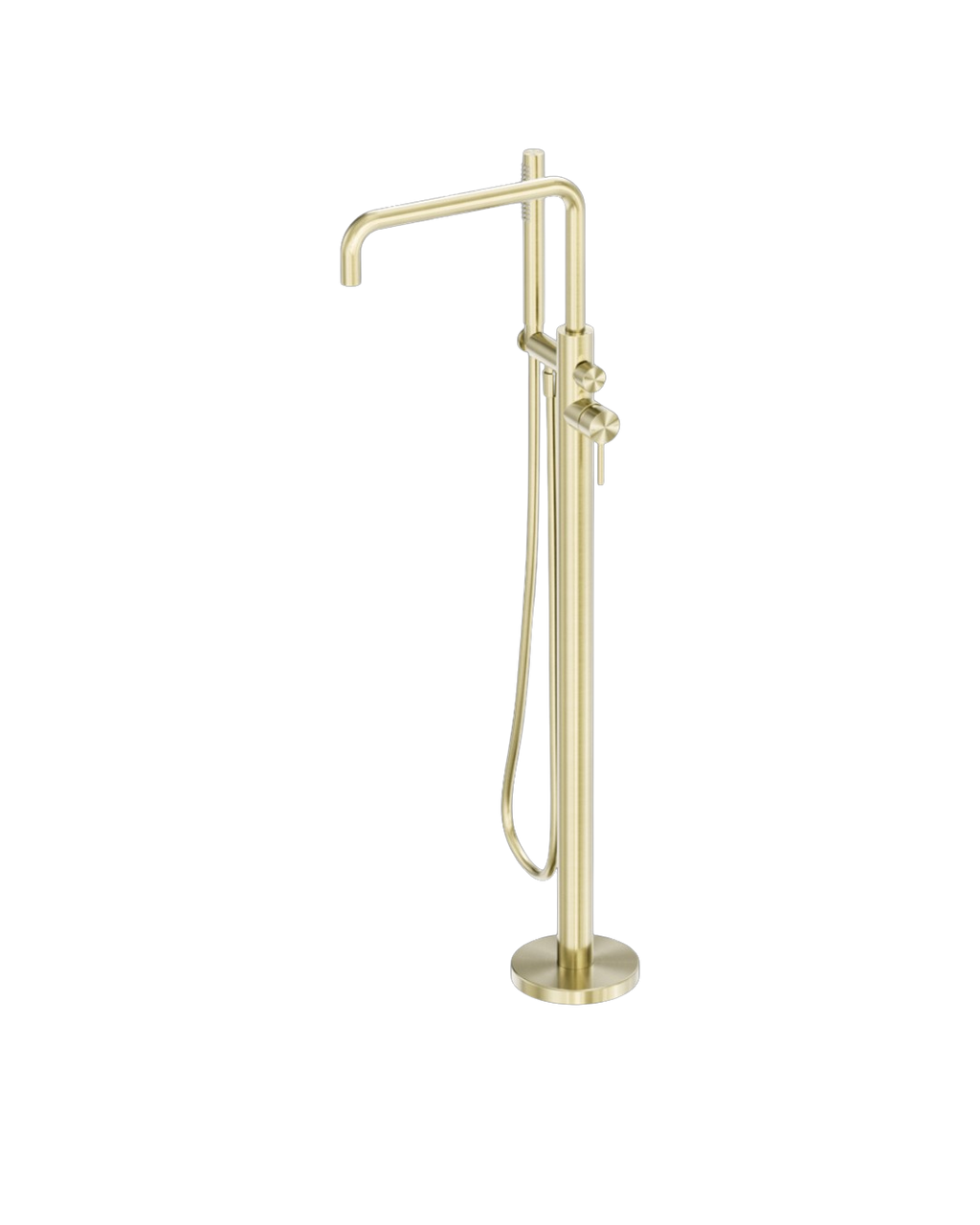 Owen &amp; Finch Luxury Freestanding Faucet – 316L Stainless Steel Brushed Champagne Gold (PVD) - Bath and Basin Faucet - (OF162203a02BG)