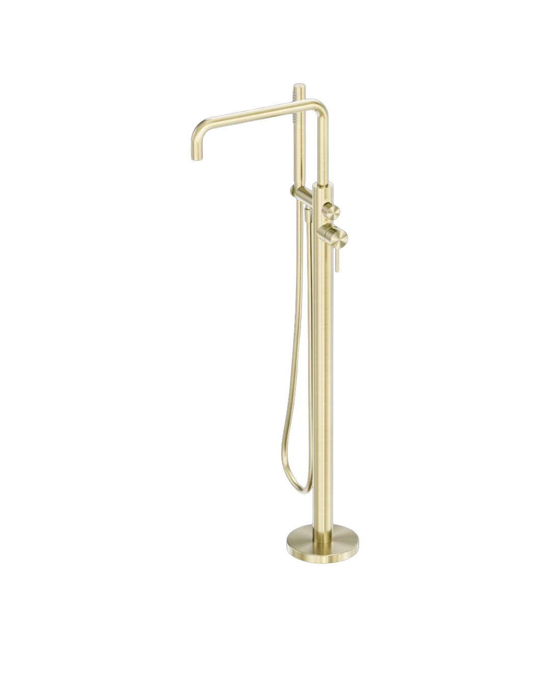 Owen &amp; Finch Luxury Freestanding Faucet – 316L Stainless Steel Brushed Champagne Gold (PVD) - Bath and Basin Faucet - (OF162203a02BG)